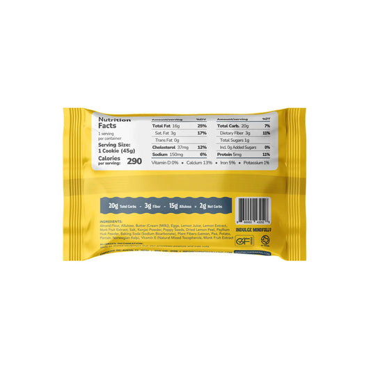 ChipMonk Baking | Lemon Poppyseed Keto Cookie (1.6oz)