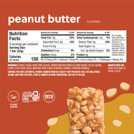 Perfect Keto Nolabar Peanut Butter