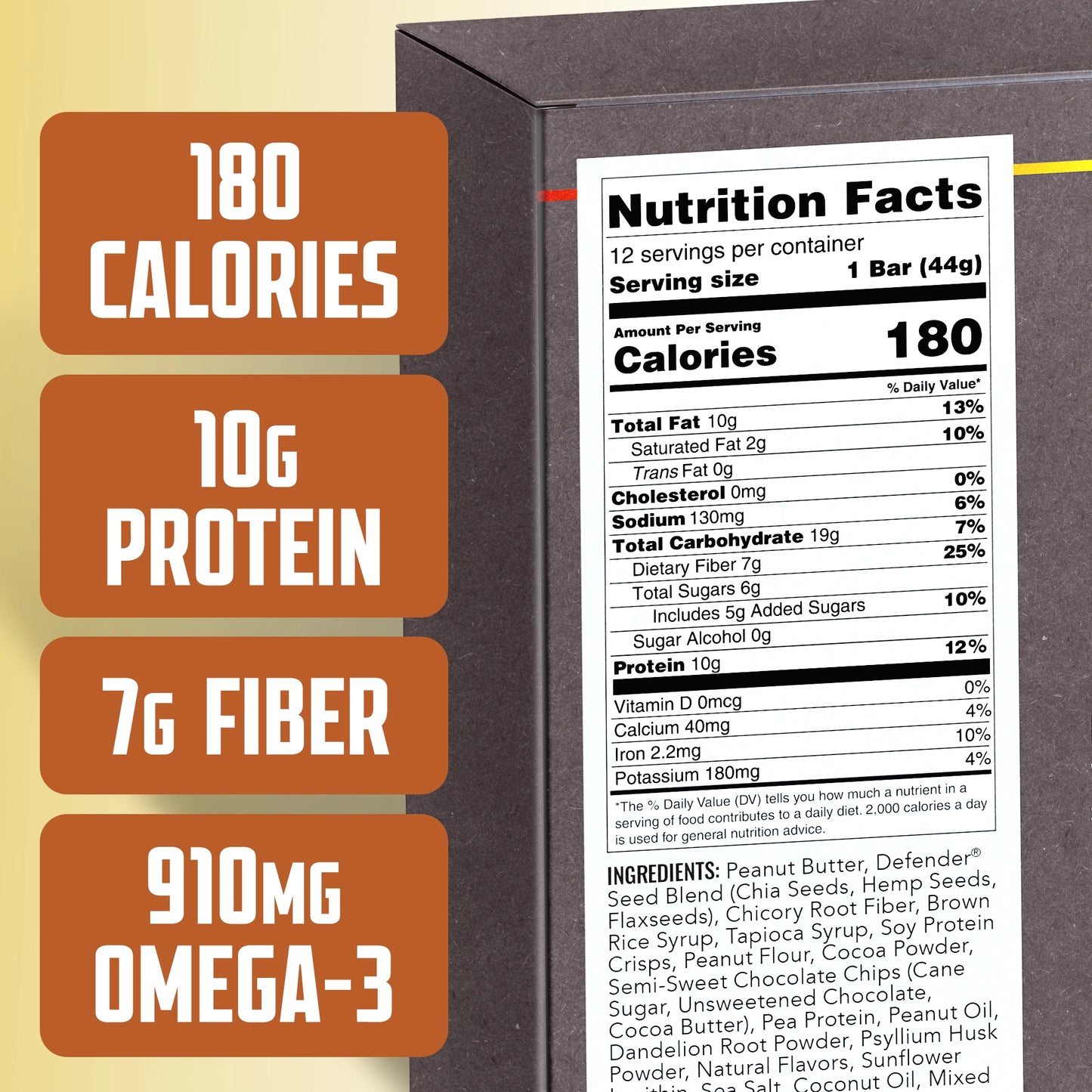 DEFENDER: Peanut Butter Chocolate Bar 1.55oz