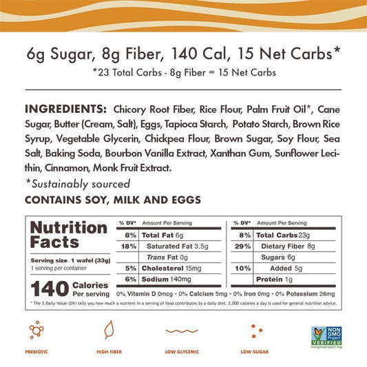 Rip Van Wafels Snack Wafels Dutch Caramel & Vanilla Gluten Free (1.16 oz)