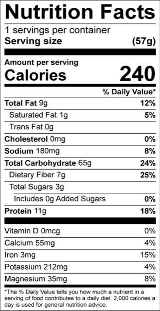 Health Bear Food Co. | Blueberry Almond w/ Lemon Protein Oatmeal | Vegan Gluten-Free 2oz