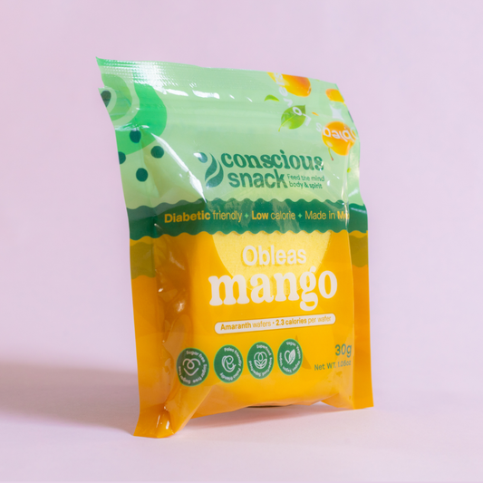 Conscious Snack Obleas Mango Amaranth Wafers (1.05 oz)