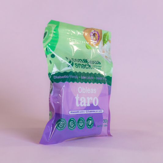 Conscious Snack Obleas Taro Amaranth Wafers (1.05 oz)