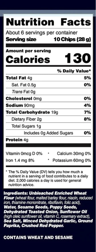 The Matzo Project Everything Chips Vegan Nut Free 1oz