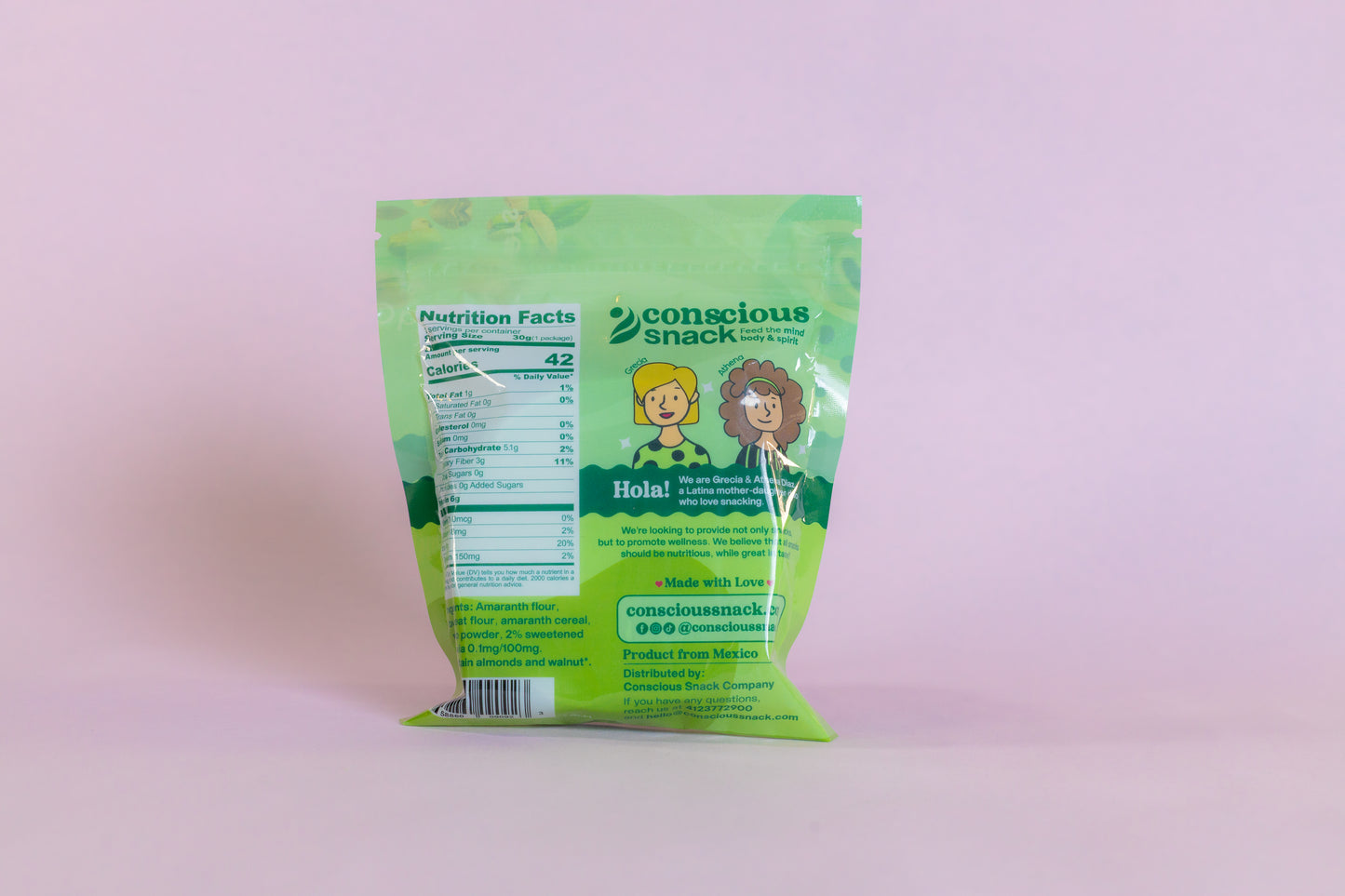 Conscious Snack Obleas Pistachio Amaranth Wafers (1.05 oz)