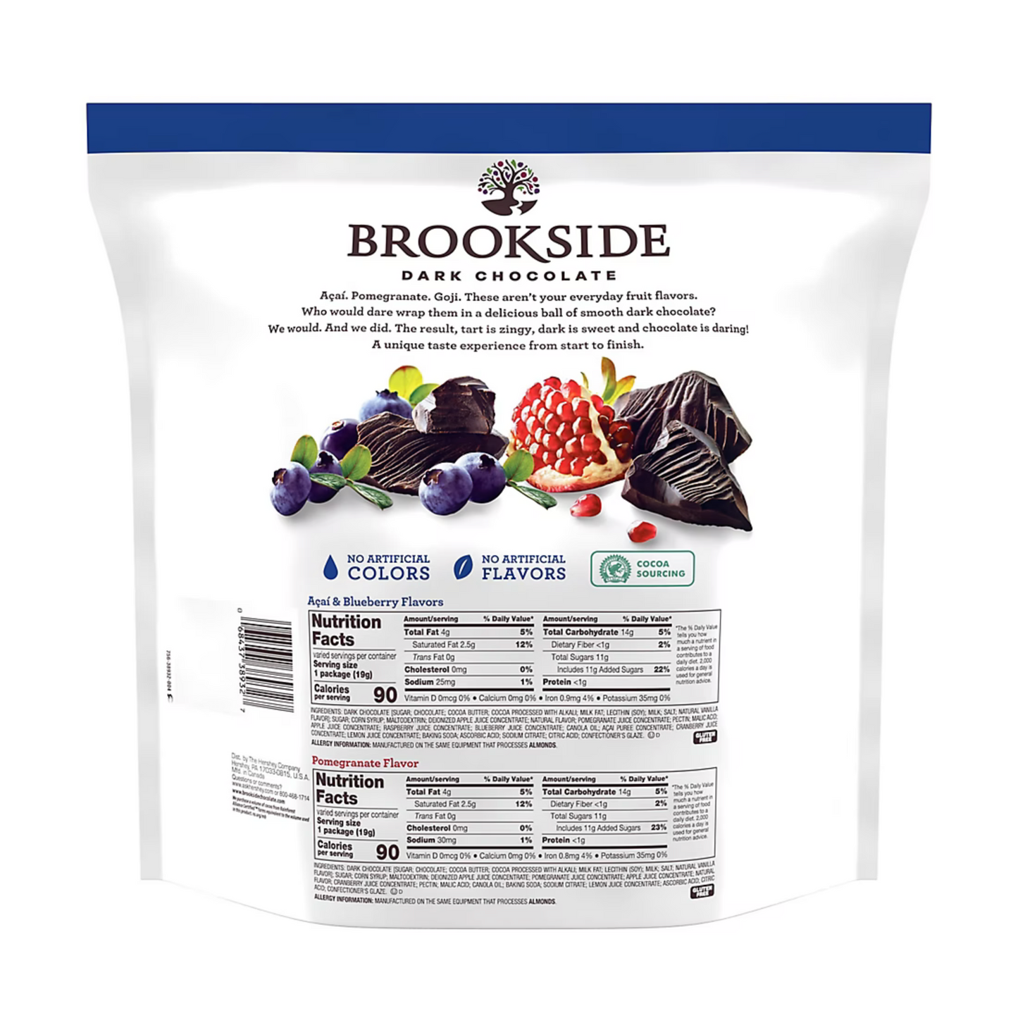 Brookside Dark Chocolate | 30 individual Pack | Acai & Blueberry and Pomegranate Mix