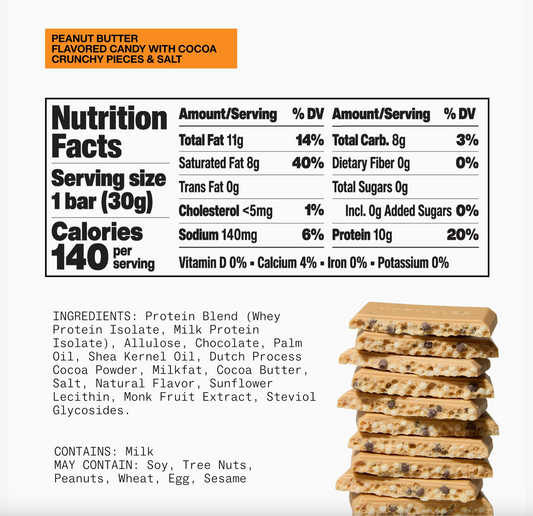 Hormbles Chormbles | Peanut Butter Protein Candy Bar | 1.06oz