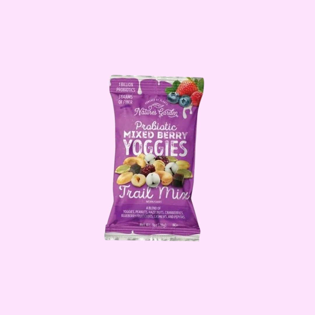 Nature's Garden | Probiotic Kosher Mixed Berry Yoggie Trail Mix Nature's Garden | Probiotic Kosher Mixed Berry Yoggie Trail Mix