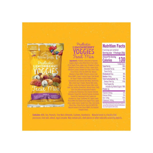 Nature's Garden | Probiotic Kosher Lemonberry Yoggie Trail Mix (Individual 1 oz)