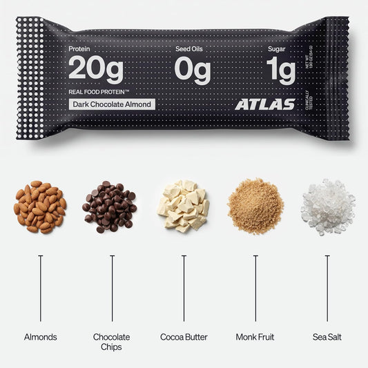 Atlas | Dark Chocolate Almond Protein Bar
