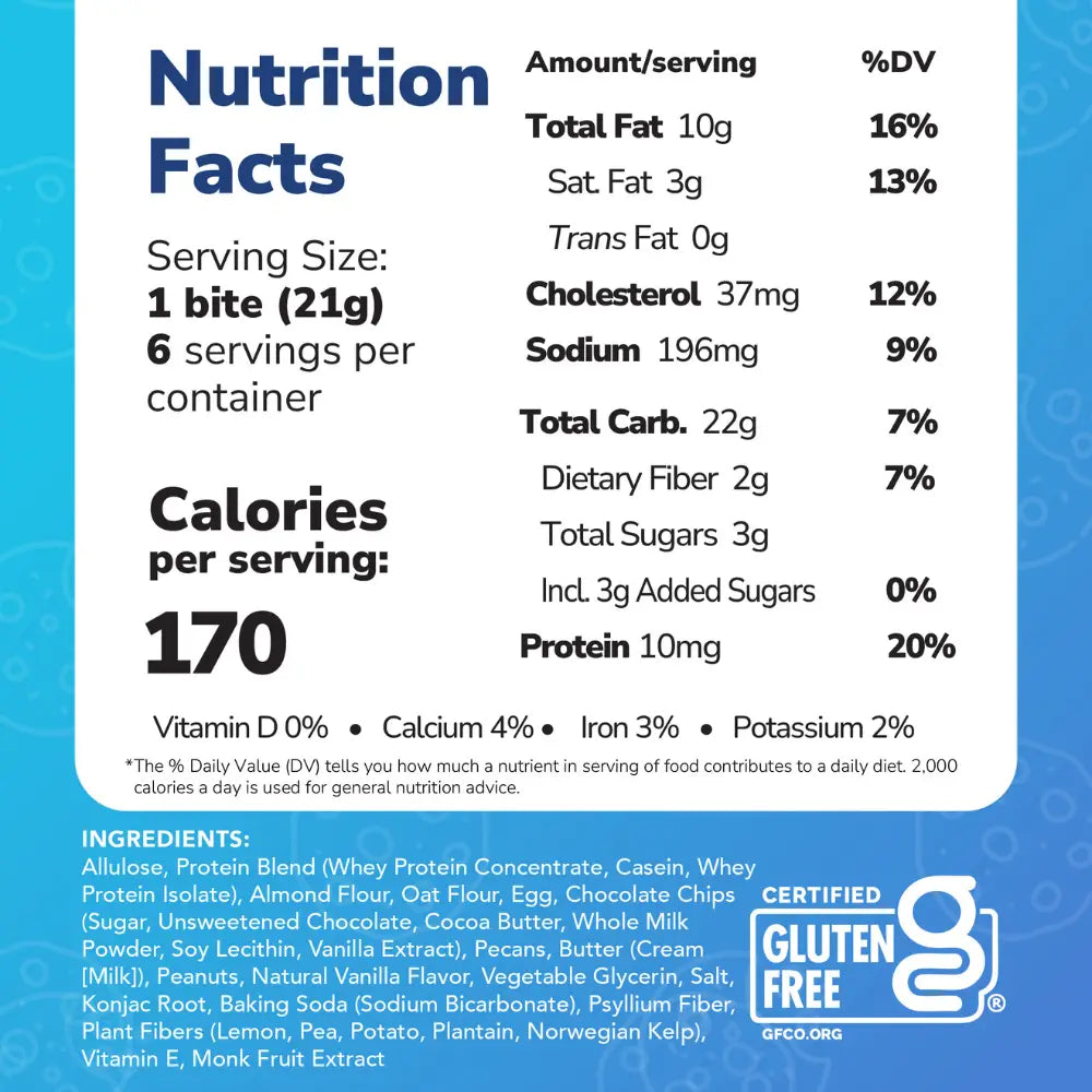 ChipMonk Baking | Chocolate Chip Pecan Keto Protein Cookie (1.6oz)