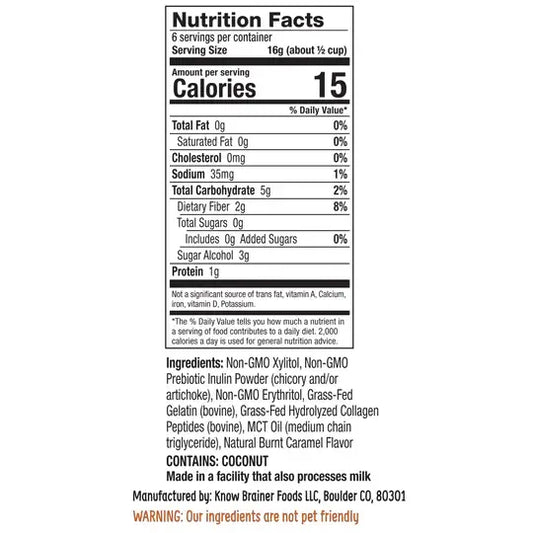 Know Brainer Max MINI Mallow Burnt Caramel | Guilt-Free & Zero Sugar