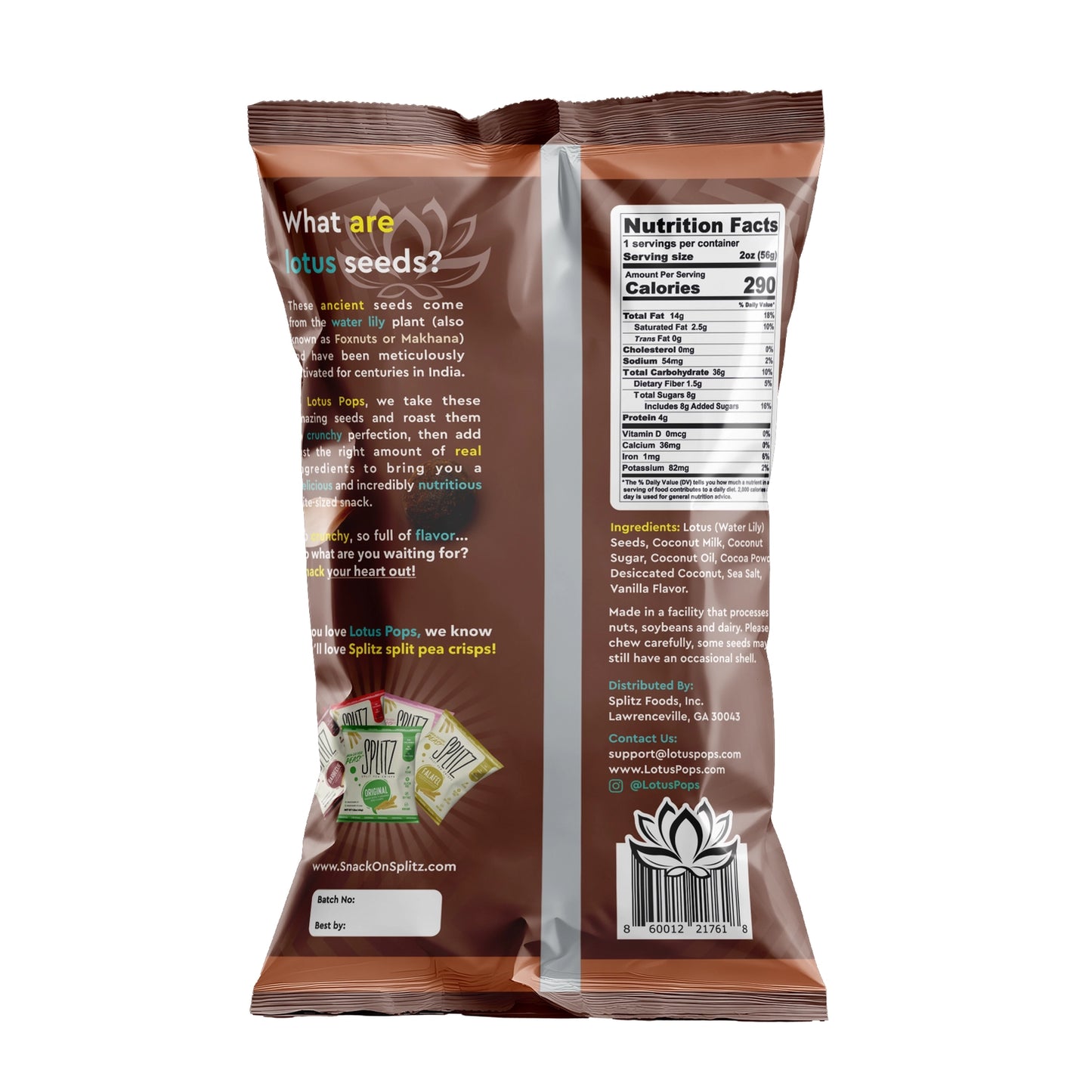 Lotus Pops Dreamy Chocolate Popped Lotus Seeds Vegan