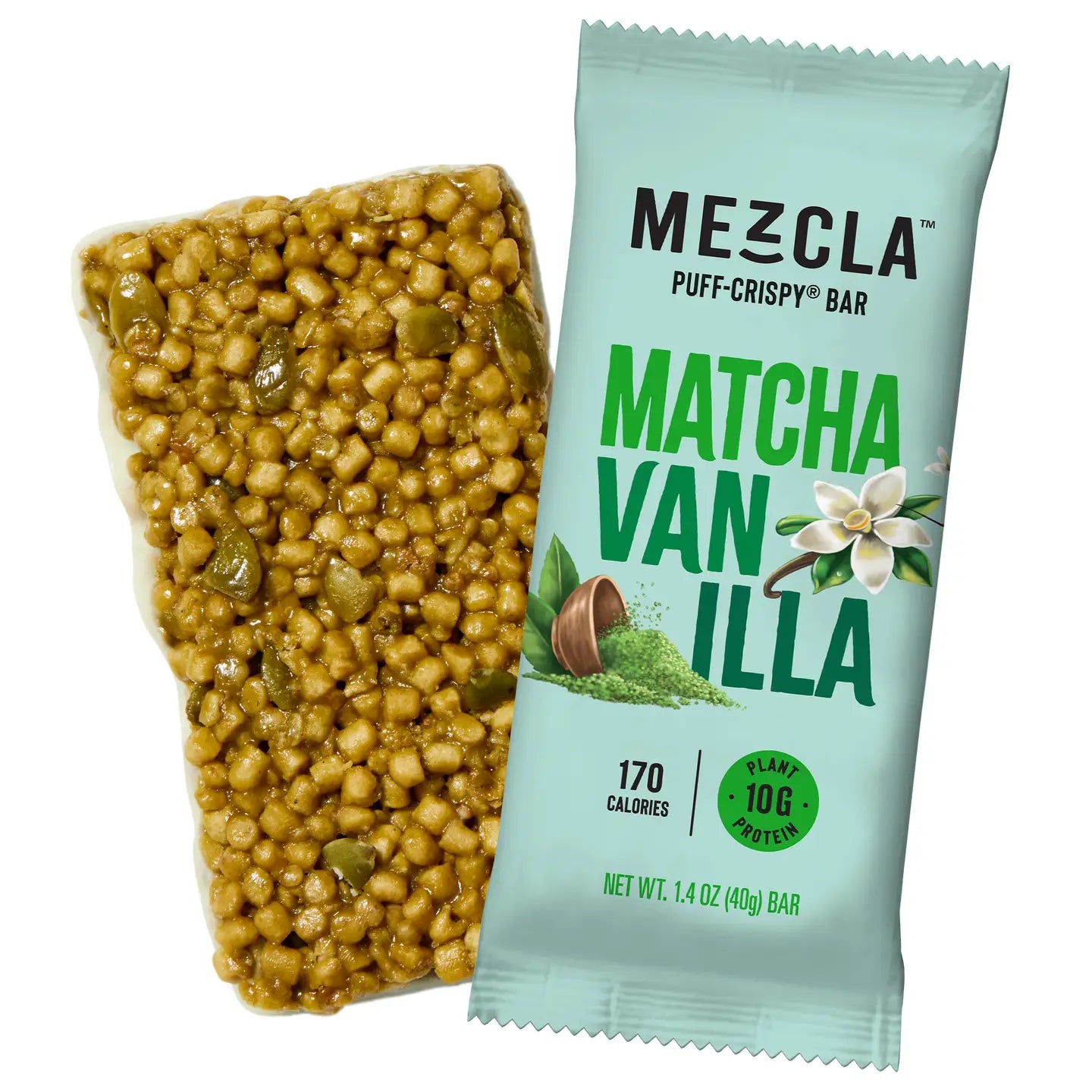 FASTLIFE X MADHATTAN X SPANISH RAN限定100枚 Mezcla | Matcha Vanilla | Vegan Plant Protein Bar - 1.40 oz