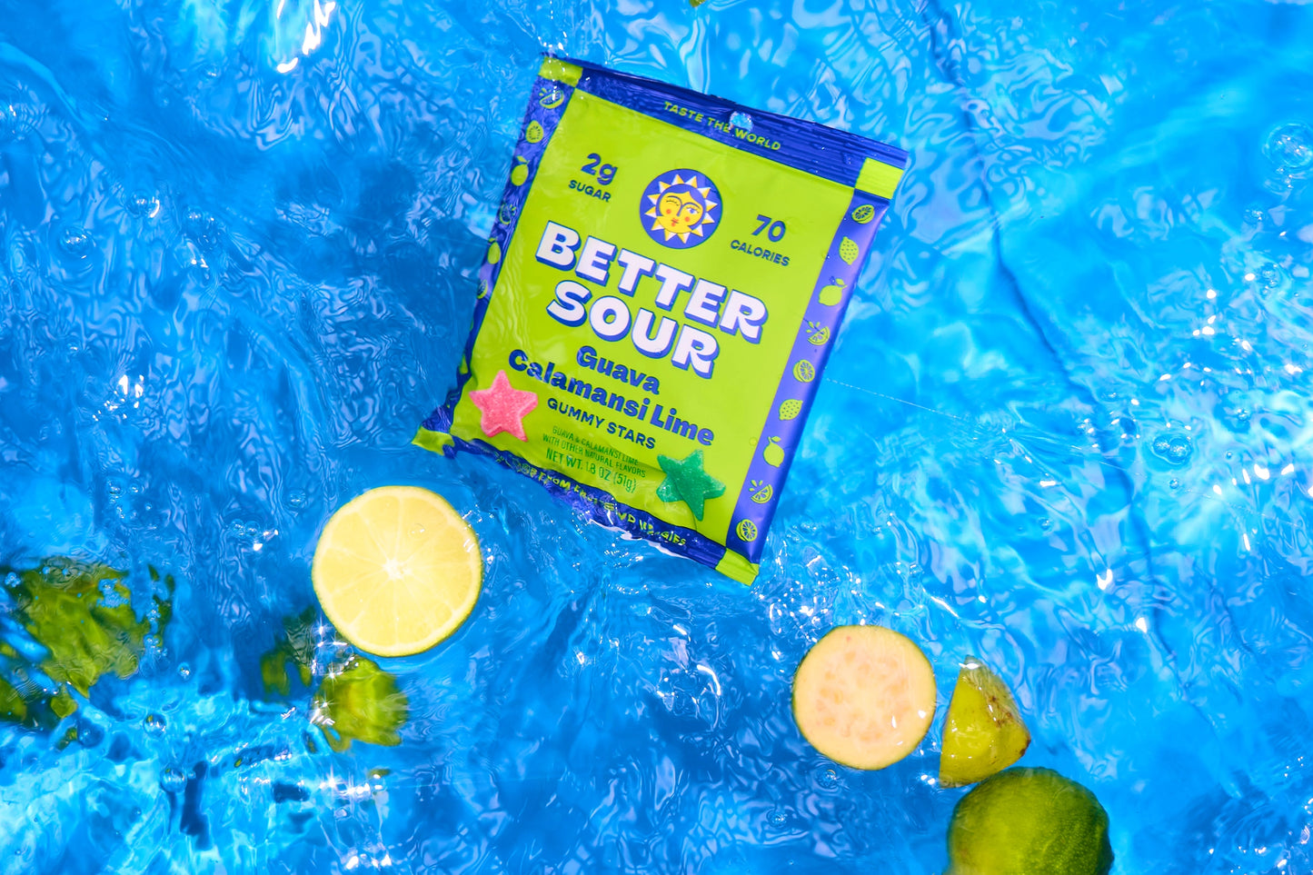 Better Sour | Guava Calamansi Lime Gummy Stars 1.8oz