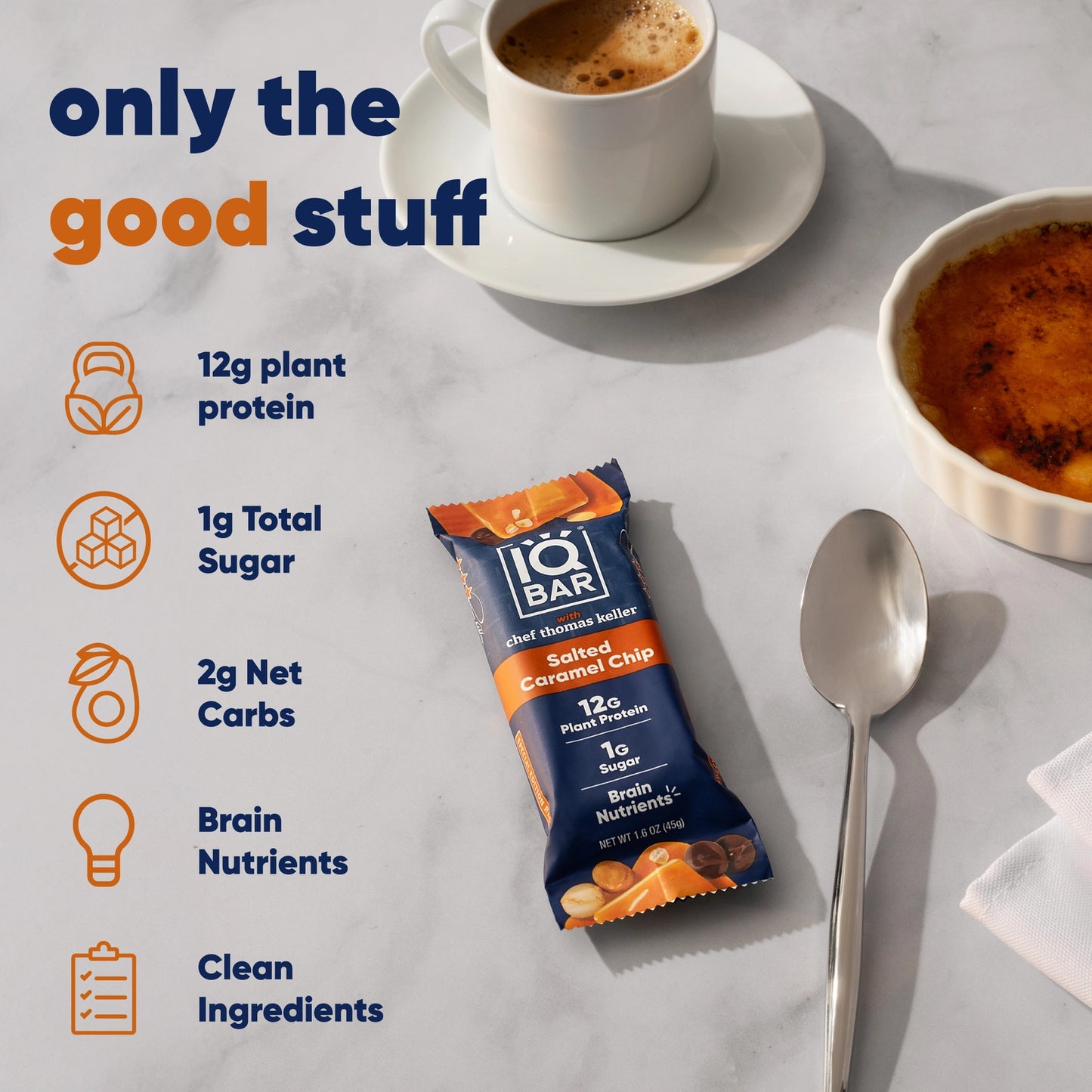 IQBAR Brain and Body Keto Protein Bar - Salted Caramel Chip 1.6 oz
