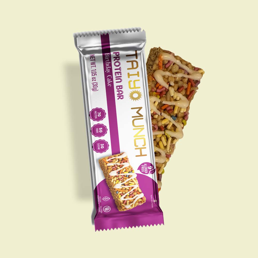 Taiyo Munch | Birthday Cake Protein Bar