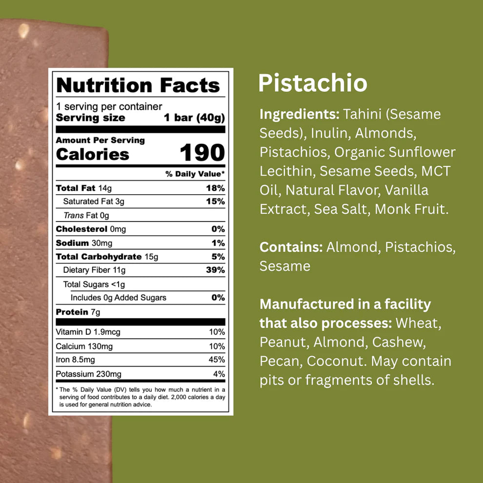 Vital Halva Pistachio Sesame Protein Bar