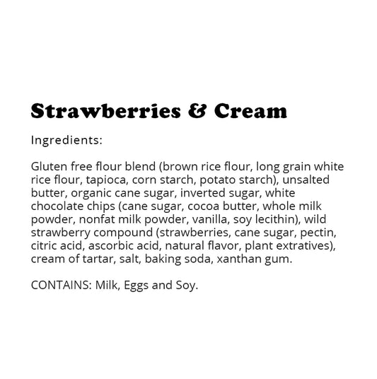 WOW Baking Company | Gluten-Free Strawberries & Cream Soft Baked Cookie (1oz)