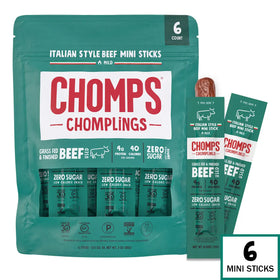 Chomps Chomplings Italian Style Beef Mini Sticks (6 pack)