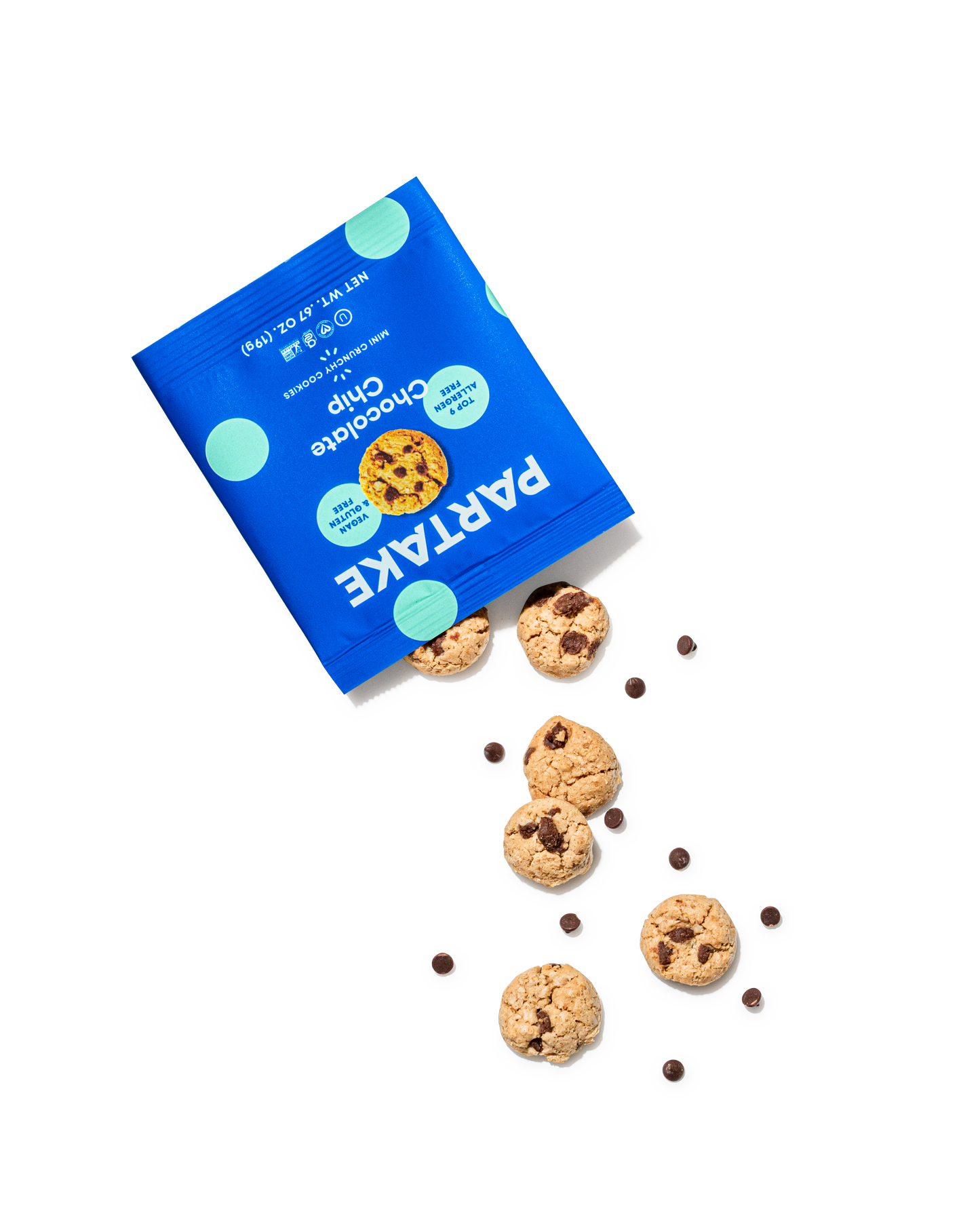 Partake Chocolate Chip Mini 0.67 oz Gluten Free