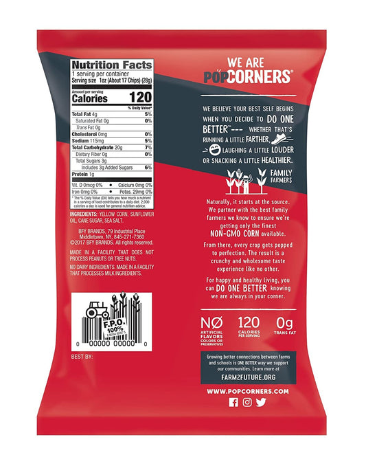 Popcorners Sweet & Salty Kettle Corn 1 oz Gluten Free