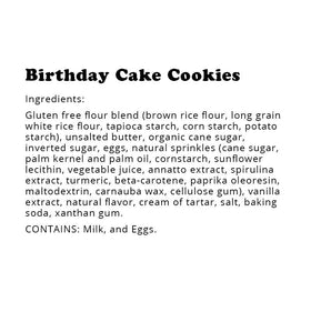 WOW Baking Company | Gluten-Free Birthday Cake Soft Baked Cookie (1 oz)