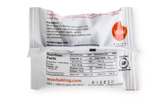 WOW Baking Company | Gluten-Free Snickerdoodle Soft Baked Cookie (1 oz)