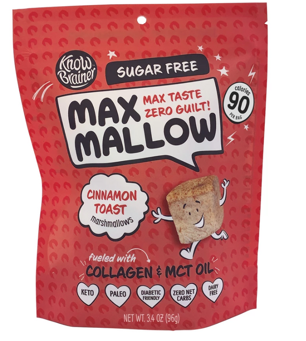 Know Brainer Max Mallow Sugar Free Cinnamon Toast - Snackever