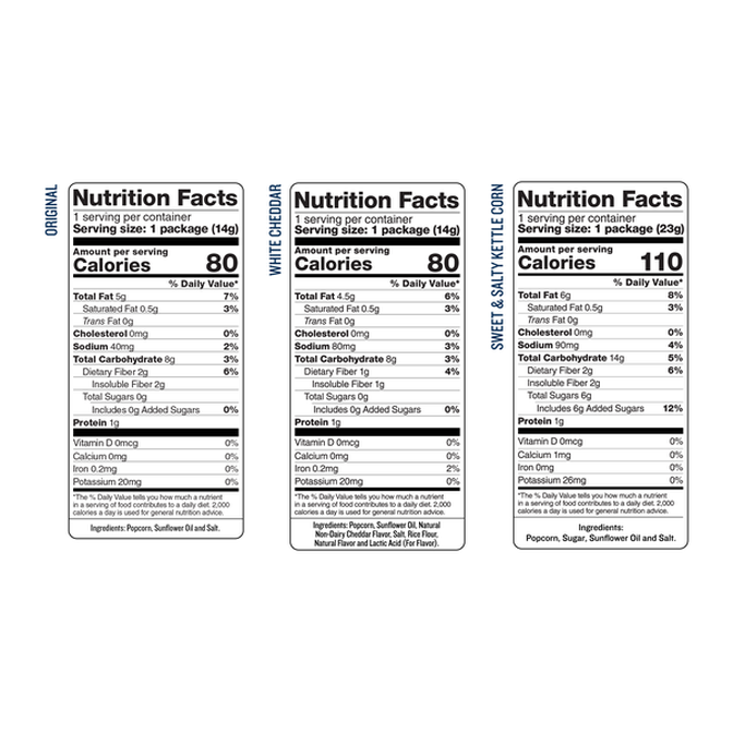 Skinny Pop White Cheddar Popcorn (0.5 oz)