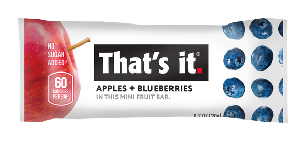 That's it - Apple + Blueberry Real Fruit Bar 0.7 oz - Vegan