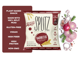 Splitz | Barbecue Split Pea Crisps | Vegan Gluten-Free 1.5oz