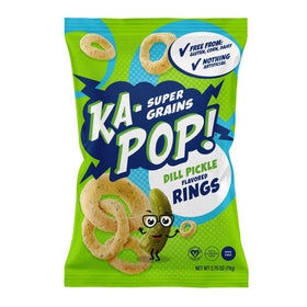 Ka-Pop | Anneaux de cornichon à l'aneth 2,75 oz Taille familiale végétalienne