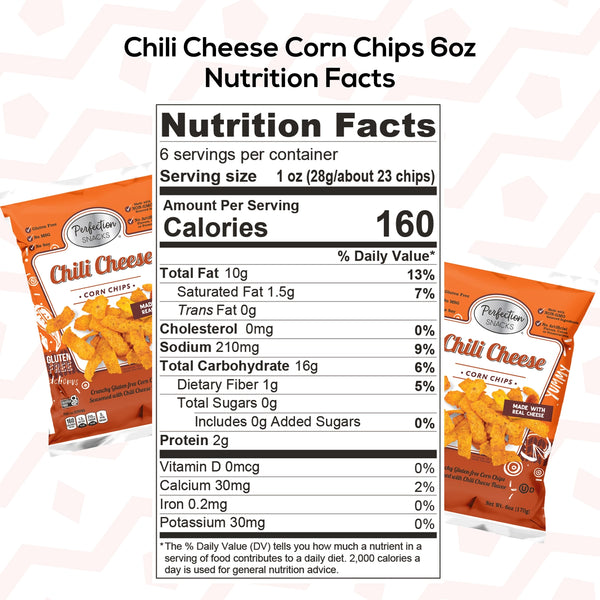 Perfection Snacks Chili Cheese Corn Chips 6oz