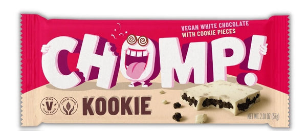 Chompez ! Popstar Vegan White Chocolate Kookie Bar Vegan Sans produits laitiers (1,76 oz)