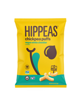 HIPPEAS Puffs de garbanzos orgánicos Cheddar blanco vegano 1 oz