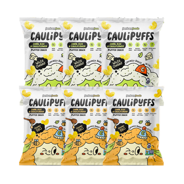 CauliPuffs | White Cheddar Cauliflower Puffs Gluten-Free