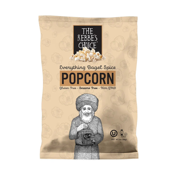 The Rebbe's Choice | Everything Bagel Spice Popcorn | Gluten Free 1oz