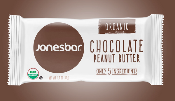Jonesbar | Chocolate Peanut Butter | Organic Plant-Based Gluten-Free 1.7oz