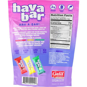 Hava | Mini Sesame Butter Bites Individually Wrapped Variety | Bag