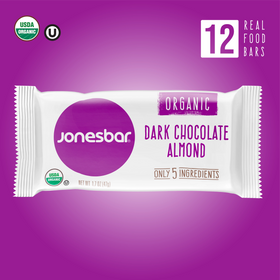 Jonesbar | Dark Chocolate Almond | Organic Plant-Based Gluten-Free 1.7oz