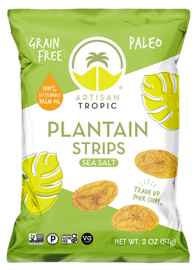 Artisan Tropique | Bandes de plantain paléo sans gluten et sans céréales (1,2 oz)