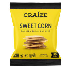 Craize | Cracker de maïs sucré sans gluten végétalien 0,77 oz