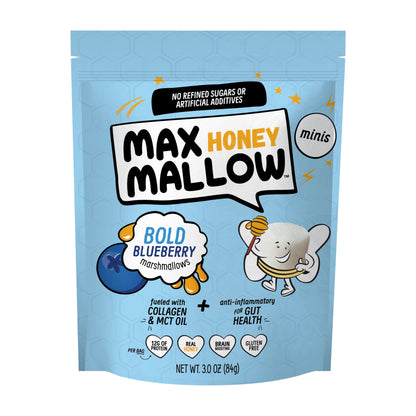 Max Mallow Honey | Bold Blueberry Mini Marshmallows Gluten-Free