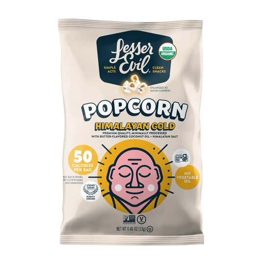 Lesser Evil | Himalayan Gold Popcorn | Organic Gluten-Free 0.46oz