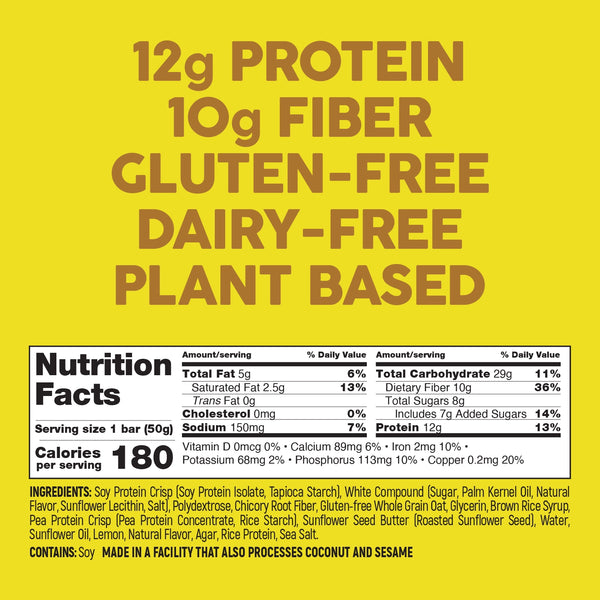 No Nuts! | Lemon Creme Protein Bar 1.76oz