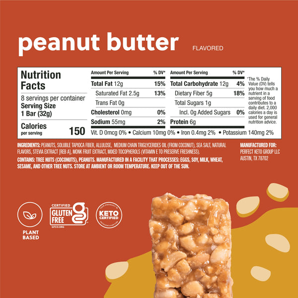 Perfect Keto Nolabar Peanut Butter