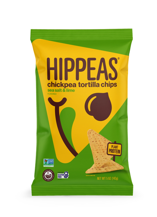 HIPPEAS | Sea Salt & Lime Chickpea Tortilla Chips 5oz | Gluten-Free Vegan