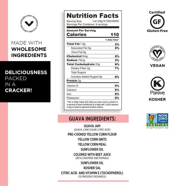 Craize | Guava Crisps | Gluten Free, Vegan, Kosher (4.0 oz)