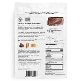 Simply Gum | Peanut Butter Crispies 4.7oz Bag | Vegan Gluten-Free